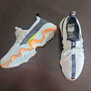 Sorel White and Black Athletic Shoes